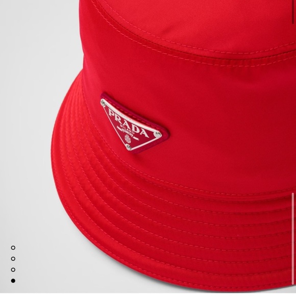 Prada Other - NWT PRADA NYLON BUCKET HAT IN RED